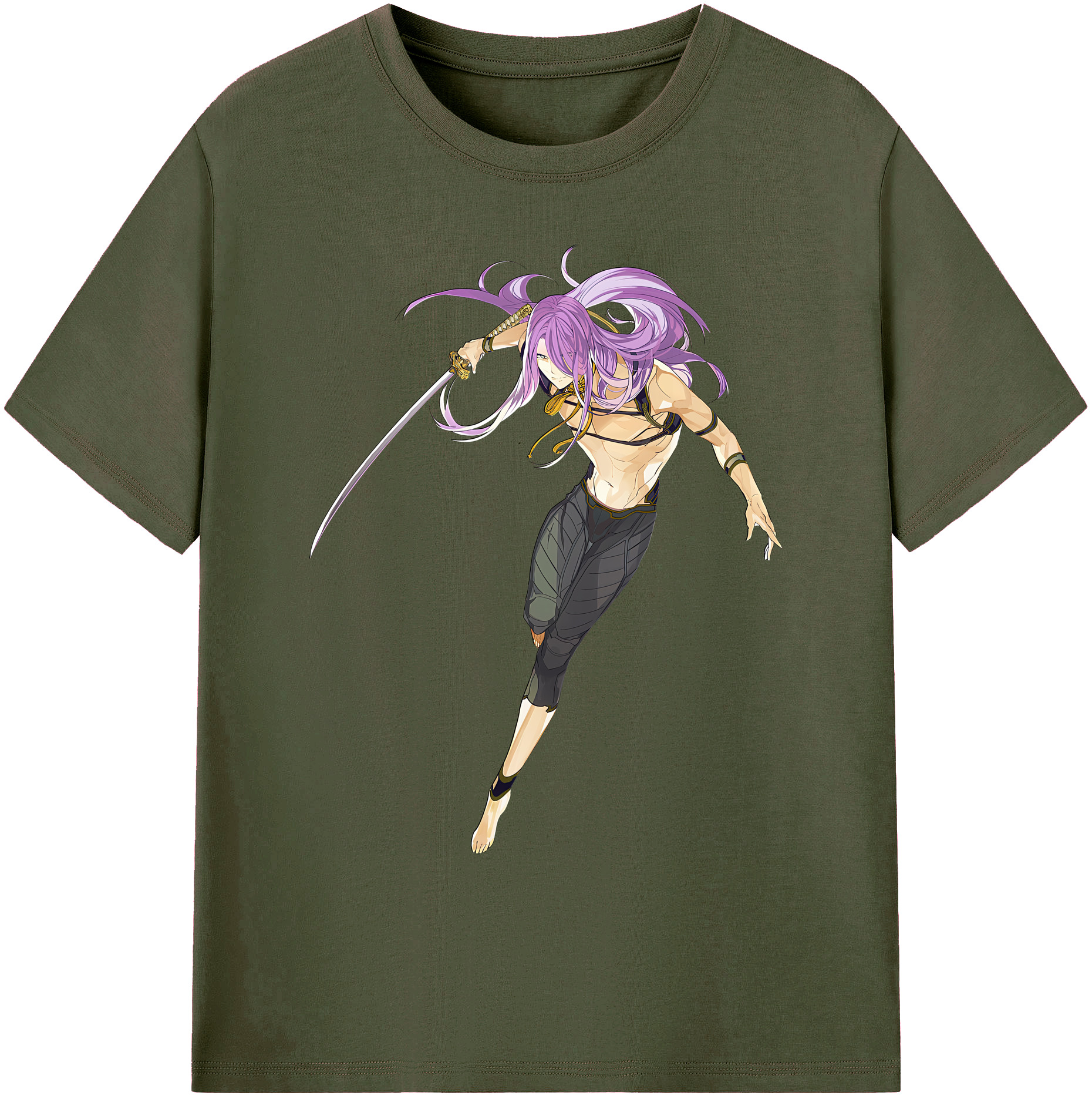 （画像用） 刀剣乱舞 Touken Ranbu 綿100％ メンズ半袖Tシャツ｜肌触りやわらか＆通気性